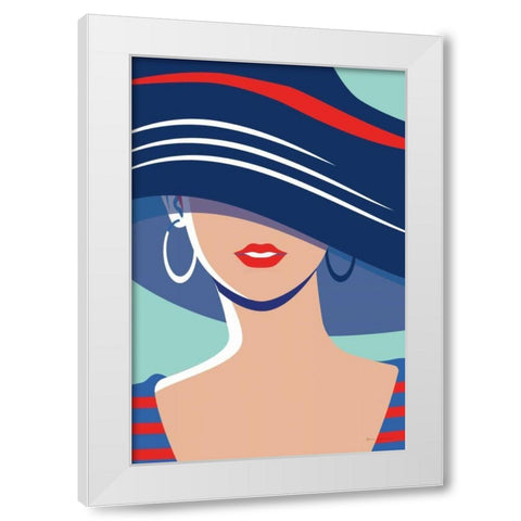 Beach Chic III White Modern Wood Framed Art Print by Escalante, Omar