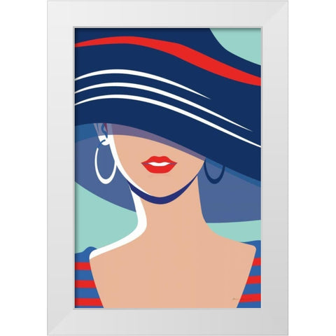 Beach Chic III White Modern Wood Framed Art Print by Escalante, Omar