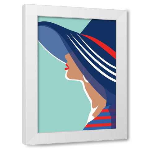 Beach Chic IV White Modern Wood Framed Art Print by Escalante, Omar