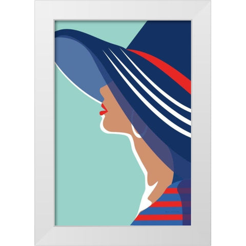 Beach Chic IV White Modern Wood Framed Art Print by Escalante, Omar
