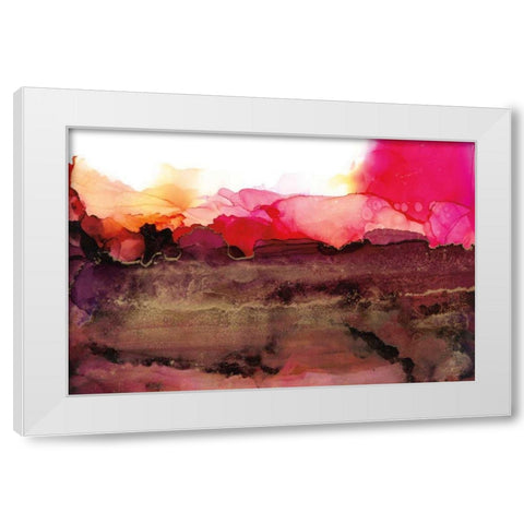 Sandstone White Modern Wood Framed Art Print by Paschke, Chris