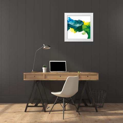 Pod White Modern Wood Framed Art Print by Paschke, Chris