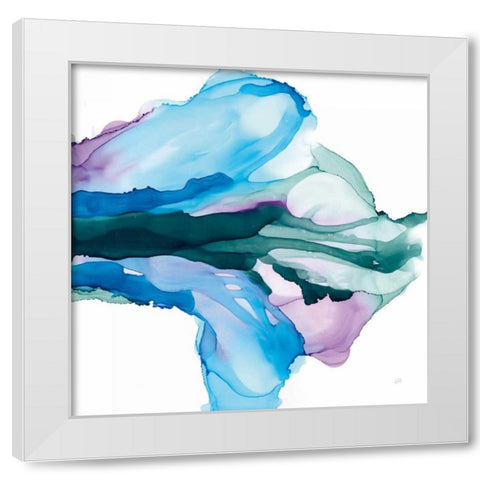 Tributary White Modern Wood Framed Art Print by Paschke, Chris
