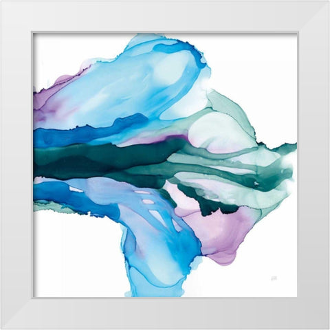 Tributary White Modern Wood Framed Art Print by Paschke, Chris