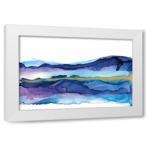 Coastal Ink I White Modern Wood Framed Art Print by Paschke, Chris
