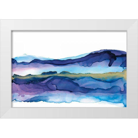 Coastal Ink I White Modern Wood Framed Art Print by Paschke, Chris