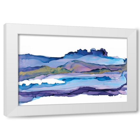 Coastal Ink II White Modern Wood Framed Art Print by Paschke, Chris