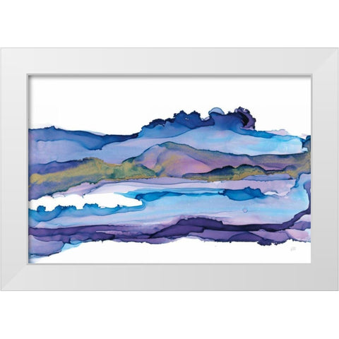 Coastal Ink II White Modern Wood Framed Art Print by Paschke, Chris