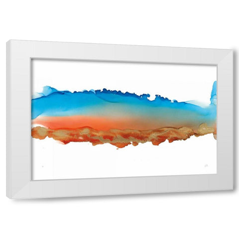 Coastal Ink VII White Modern Wood Framed Art Print by Paschke, Chris