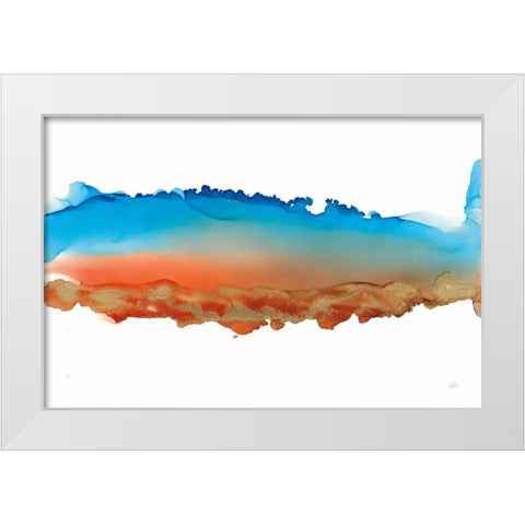 Coastal Ink VII White Modern Wood Framed Art Print by Paschke, Chris