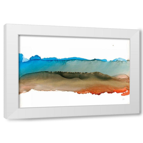 Coastal Ink VIII White Modern Wood Framed Art Print by Paschke, Chris