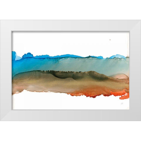 Coastal Ink VIII White Modern Wood Framed Art Print by Paschke, Chris