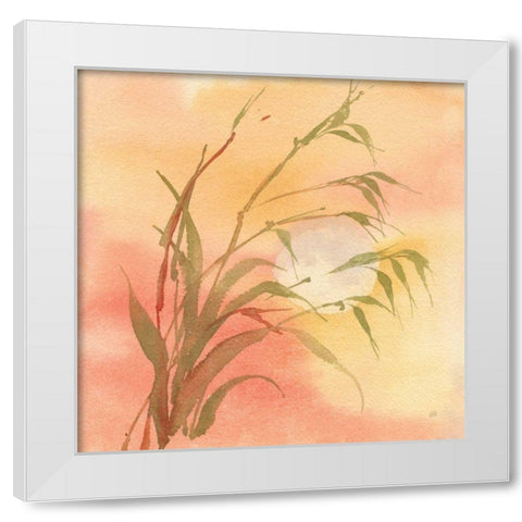 Moon Season Autumn White Modern Wood Framed Art Print by Paschke, Chris