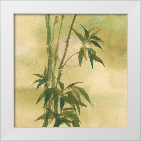 Moon Season Spring White Modern Wood Framed Art Print by Paschke, Chris