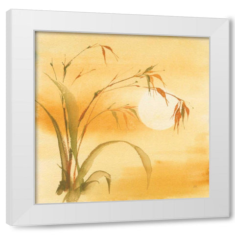 Moon Season Summer White Modern Wood Framed Art Print by Paschke, Chris
