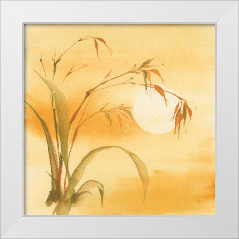 Moon Season Summer White Modern Wood Framed Art Print by Paschke, Chris