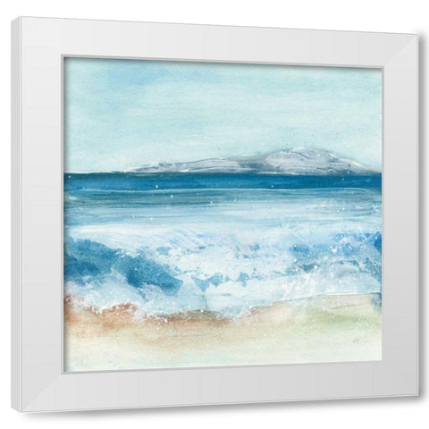 Coastal IV White Modern Wood Framed Art Print by Paschke, Chris