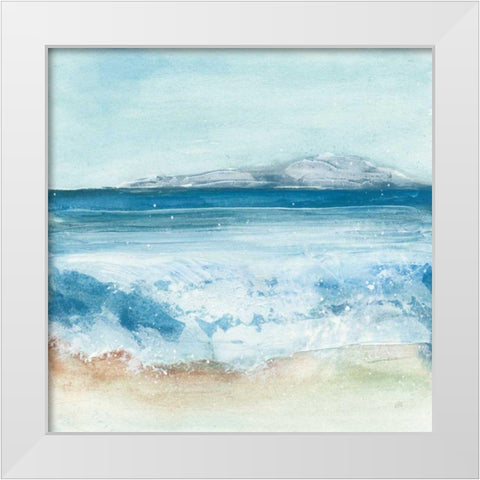 Coastal IV White Modern Wood Framed Art Print by Paschke, Chris