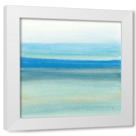 Coastal Abstraction IV White Modern Wood Framed Art Print by Paschke, Chris