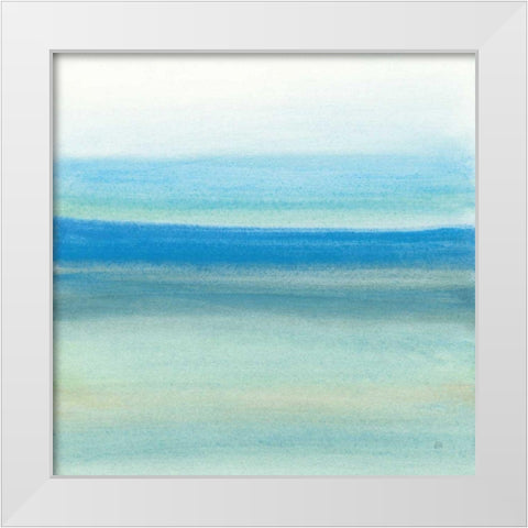 Coastal Abstraction IV White Modern Wood Framed Art Print by Paschke, Chris