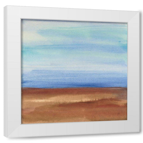 Sandy Ridge I White Modern Wood Framed Art Print by Paschke, Chris