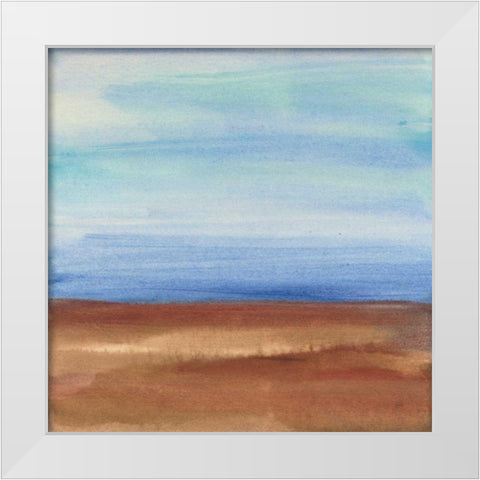 Sandy Ridge I White Modern Wood Framed Art Print by Paschke, Chris