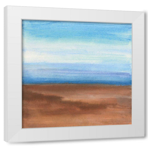 Sandy Ridge II White Modern Wood Framed Art Print by Paschke, Chris