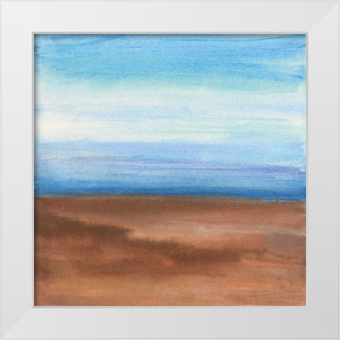 Sandy Ridge II White Modern Wood Framed Art Print by Paschke, Chris