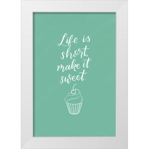 Kitchen Words I White Modern Wood Framed Art Print by Thorns, Becky