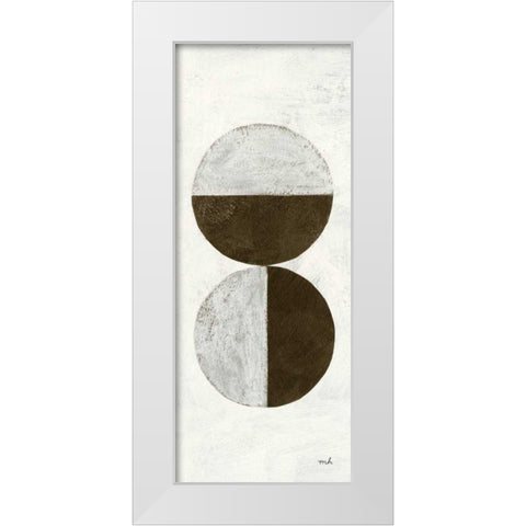 Orbs II Panel White Modern Wood Framed Art Print by Hershey, Moira