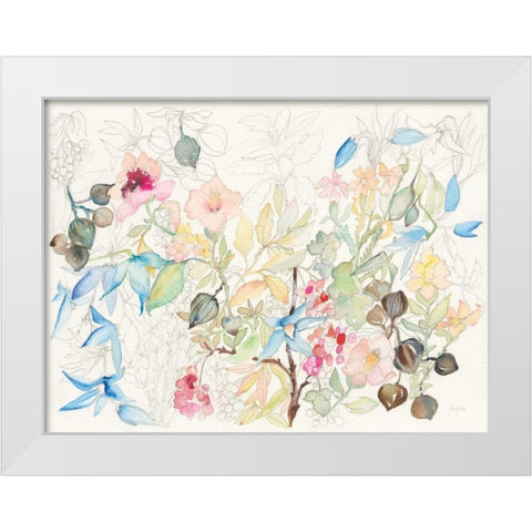 Hopeful Spring White Modern Wood Framed Art Print by Rice, Kristy
