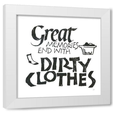 Laundry Room I White White Modern Wood Framed Art Print by Paschke, Chris