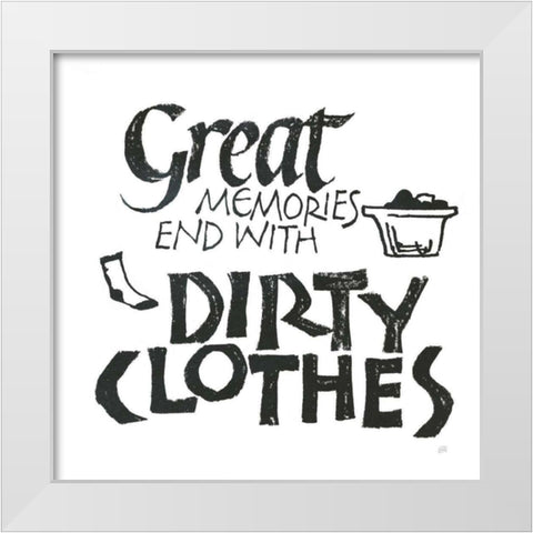 Laundry Room I White White Modern Wood Framed Art Print by Paschke, Chris