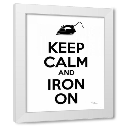 Laundry On II BW White Modern Wood Framed Art Print by Pela Studio