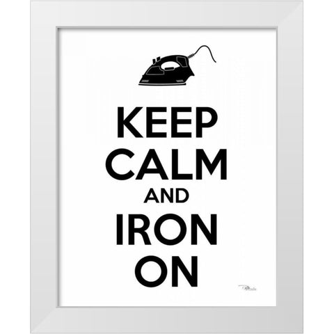 Laundry On II BW White Modern Wood Framed Art Print by Pela Studio