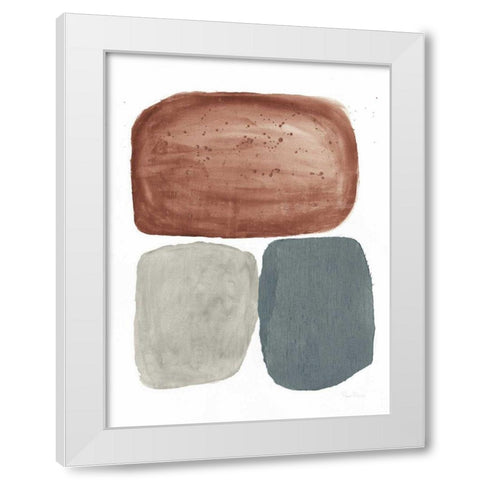 Dark Graystone White Modern Wood Framed Art Print by Rhue, Piper