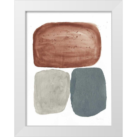Dark Graystone White Modern Wood Framed Art Print by Rhue, Piper