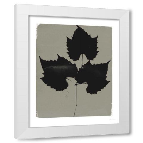 Nature by the Lake Leaves I Gray White Modern Wood Framed Art Print by Rhue, Piper