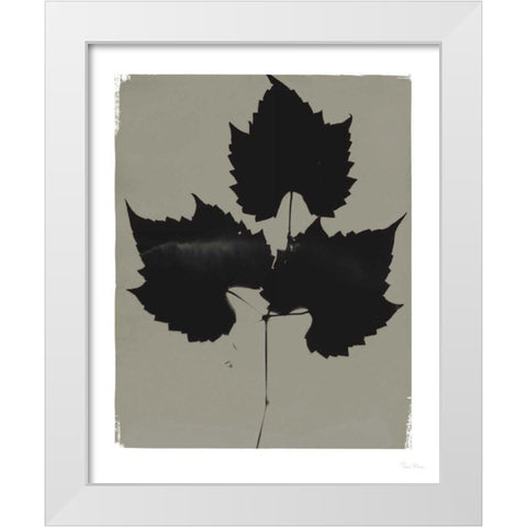 Nature by the Lake Leaves I Gray White Modern Wood Framed Art Print by Rhue, Piper