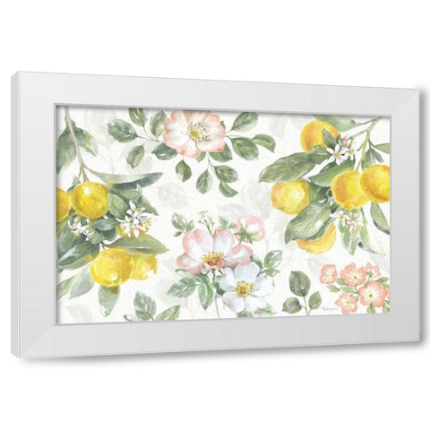 Citrus Charm IV White Modern Wood Framed Art Print by Grove, Beth