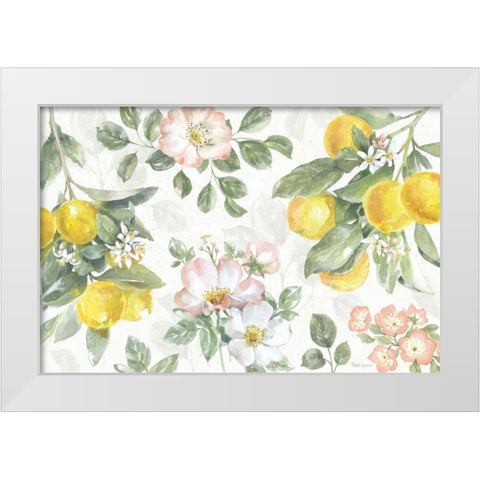 Citrus Charm IV White Modern Wood Framed Art Print by Grove, Beth