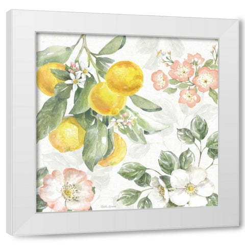 Citrus Charm VI White Modern Wood Framed Art Print by Grove, Beth