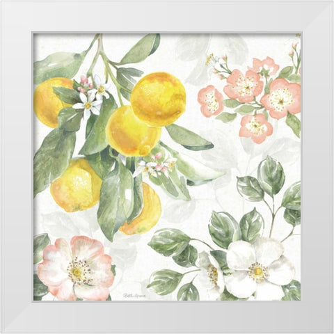 Citrus Charm VI White Modern Wood Framed Art Print by Grove, Beth