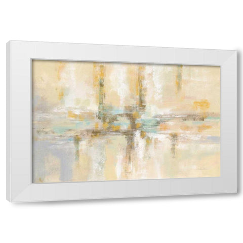 Winter Fjord White Modern Wood Framed Art Print by Vassileva, Silvia