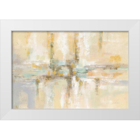 Winter Fjord White Modern Wood Framed Art Print by Vassileva, Silvia