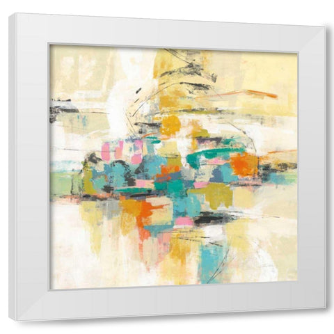 Silk Road Journey White Modern Wood Framed Art Print by Vassileva, Silvia