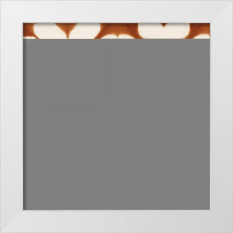 Shibori Square I Orange White Modern Wood Framed Art Print by Green, Nancy