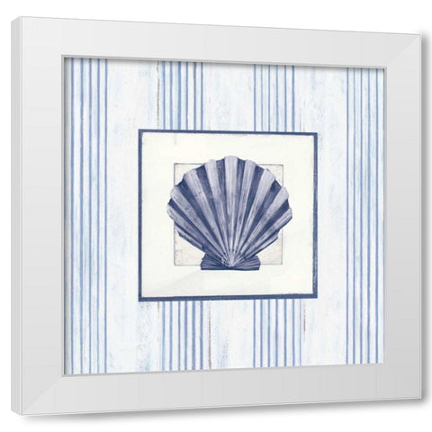 Sanibel Shell I Navy White Modern Wood Framed Art Print by Tillmon, Avery