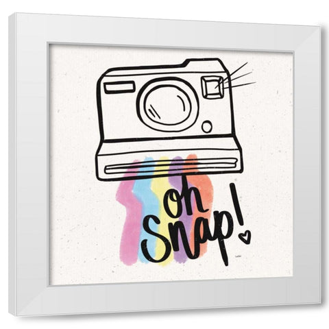 Throwback III White Modern Wood Framed Art Print by York, Leah