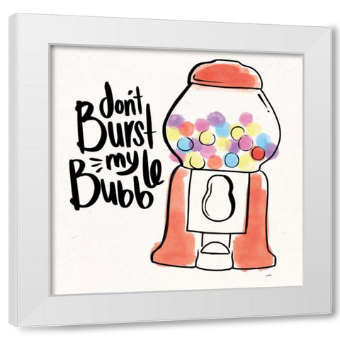 Throwback IV White Modern Wood Framed Art Print by York, Leah